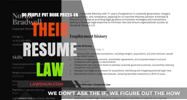 Should Law Graduates Include Book Prize Awards on Their Resumes?