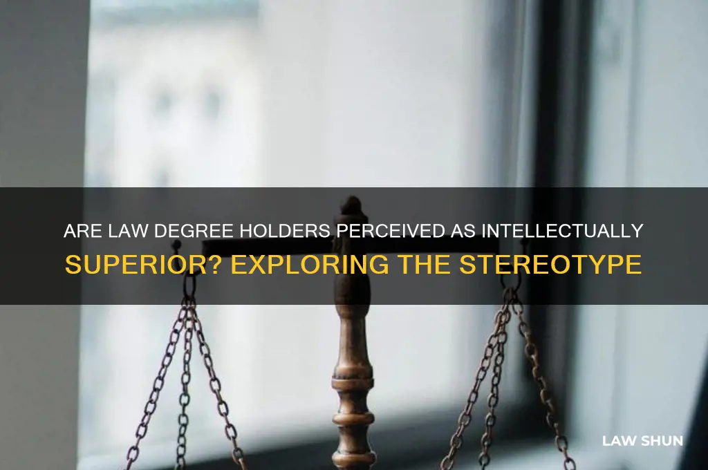 do people think people with law degrees are smart