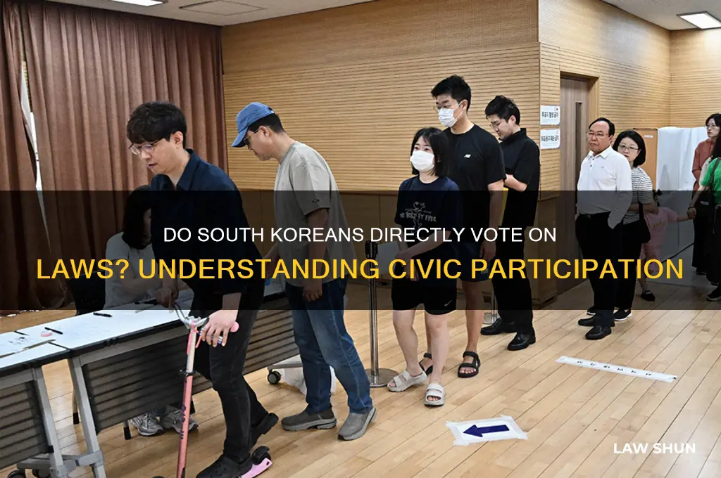 do people voteon laws in south korea