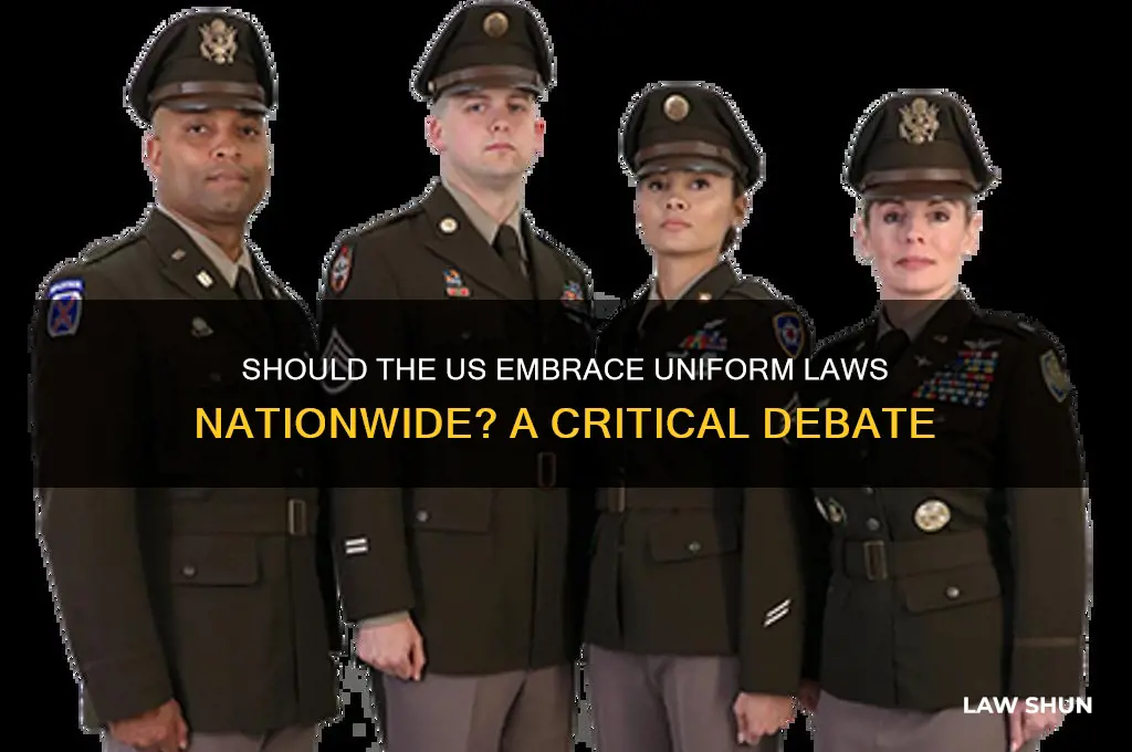do people want standardized laws throughout the us