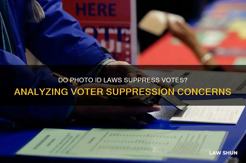 do photo id laws suppress votes