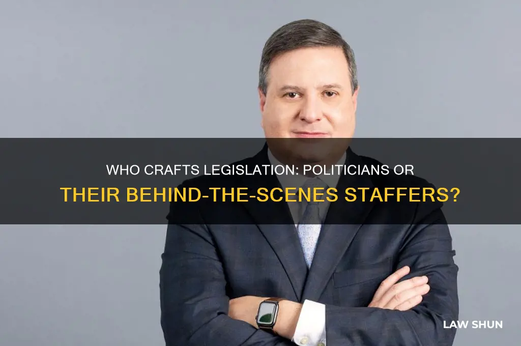 do politicians write laws or do their staffers