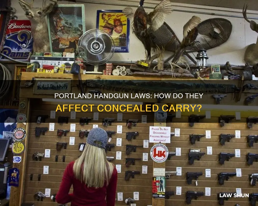 do portland handgun laws apply to concealed carry permits