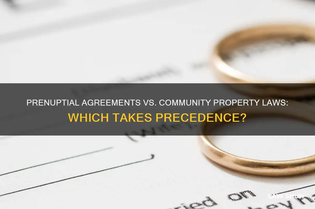 do prenuptial agreements superceed community property laws