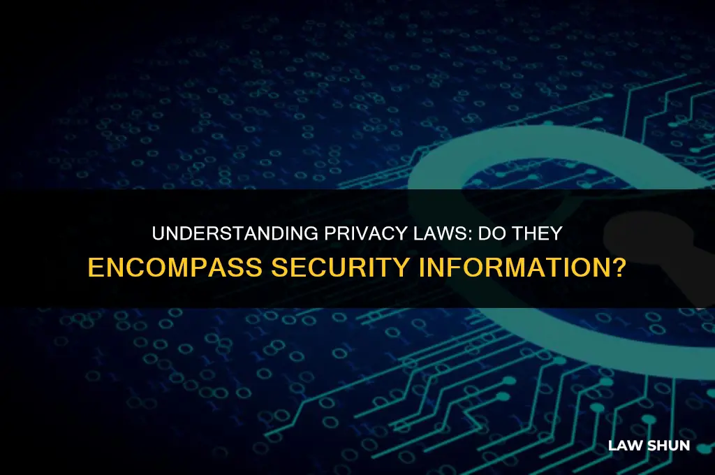 do privacy laws include security information