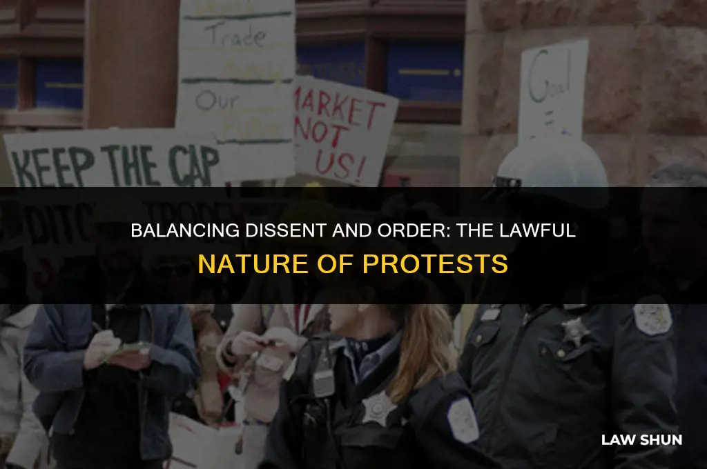 do protests have the be lawful
