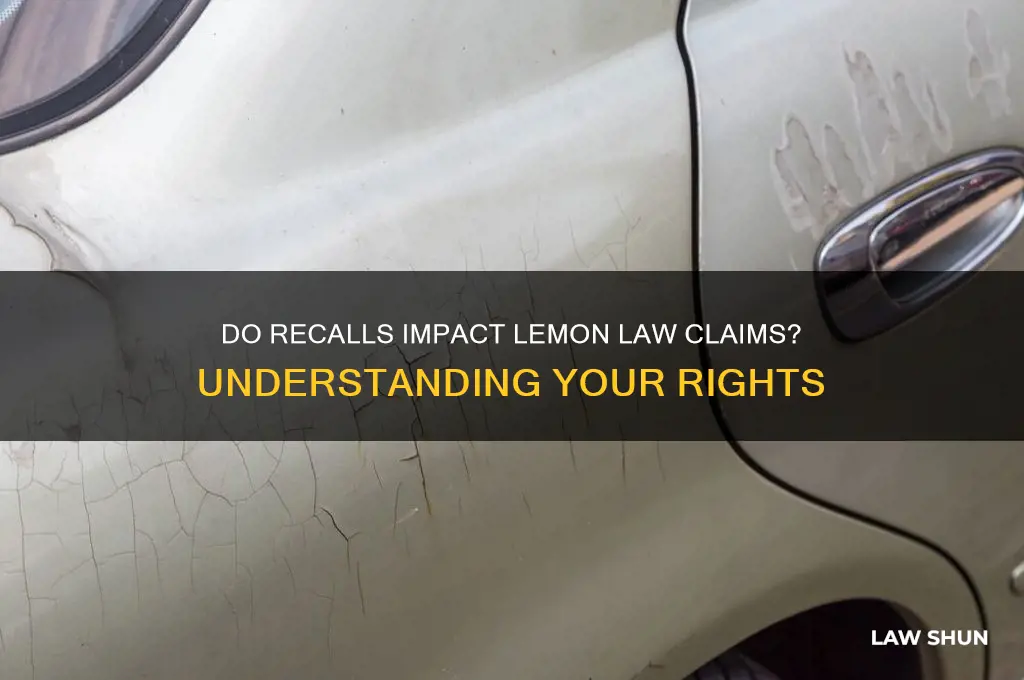 do recalls count towards lemon law