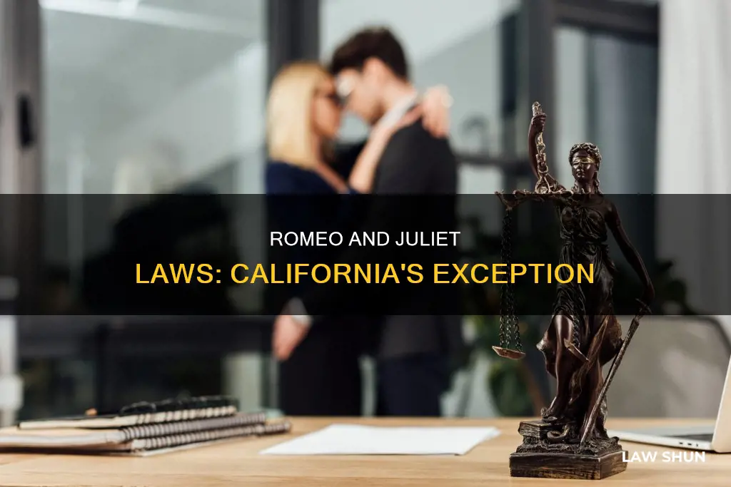 do romeo and juliet laws apply in california