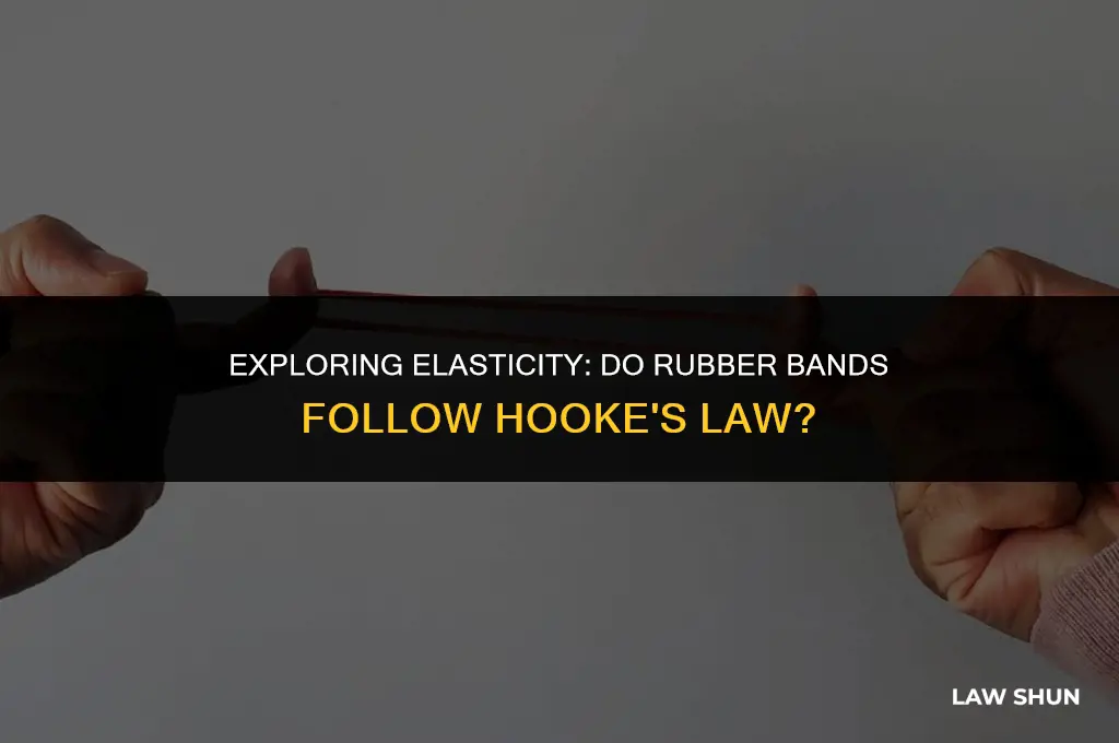 do rubber bands exhibit hookes law