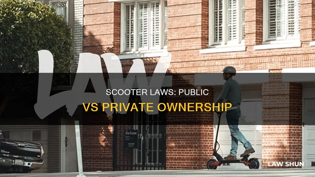 do scooter laws apply to private scooters