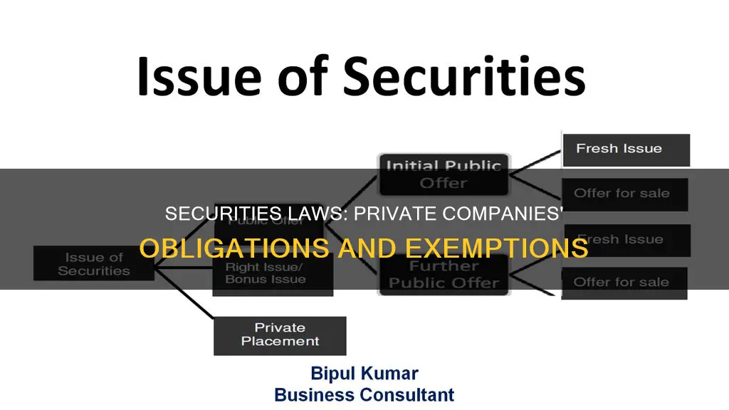 do securities laws apply to private companies