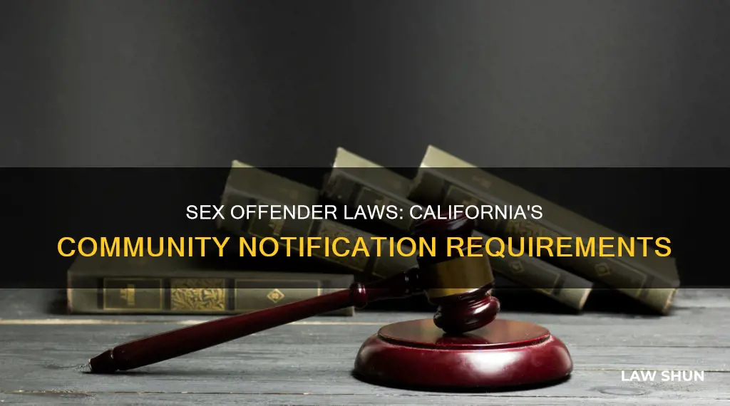 do sex-offender registration or community notification laws apply in california