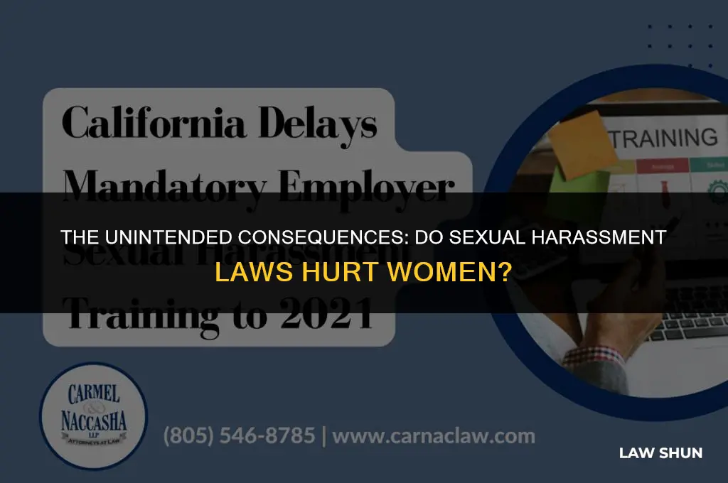 do sexual harassment laws hurt women
