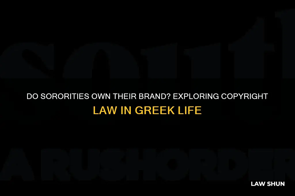 do sororities have copyright law