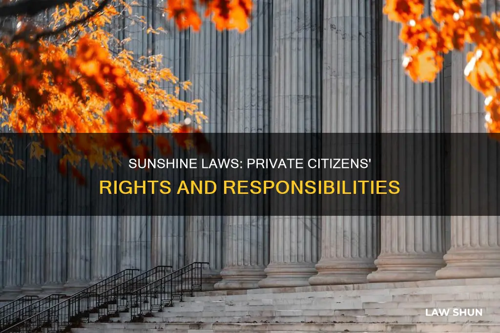 do sunshine laws apply to private citizens