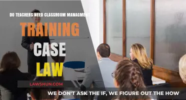 Classroom Management: Teachers' Training and Legal Awareness