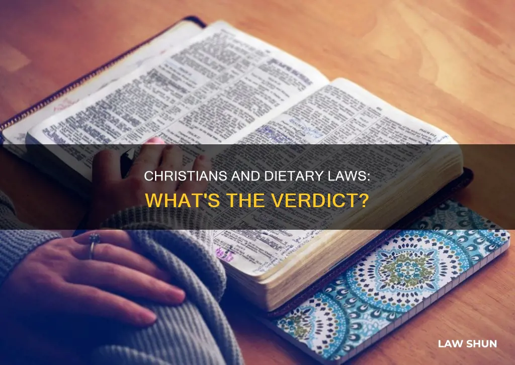 do the dietary laws still apply to christians