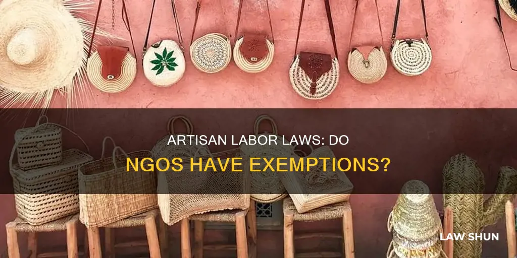 do the labor laws for artisans apply to ngos