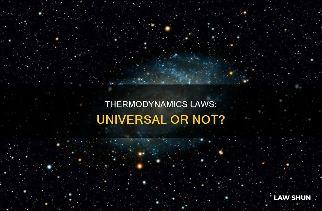 do the laws of thermodynamics apply to the universe