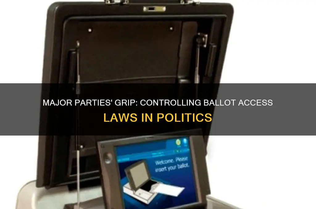do the major parties control laws regarding access to ballots