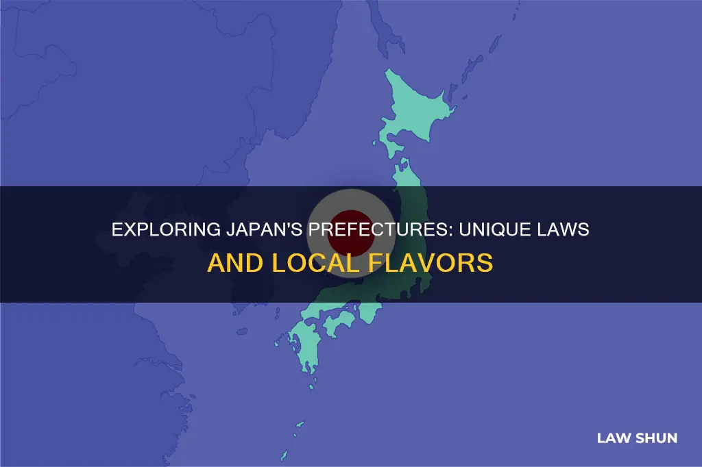 do the prefecutures in japan have different laws