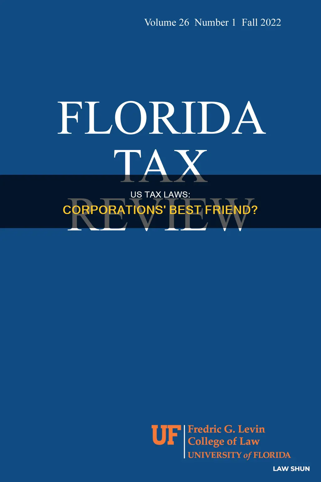 do the tax laws in the us favor corporations