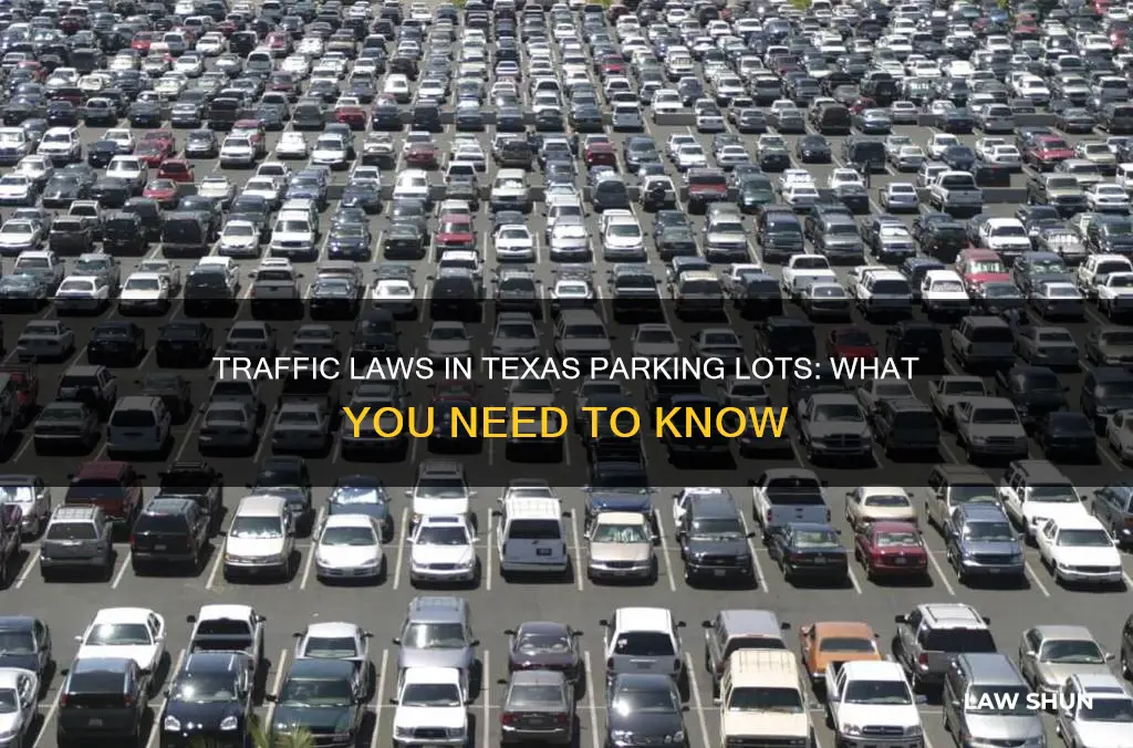 do traffic laws apply in parking lots texas