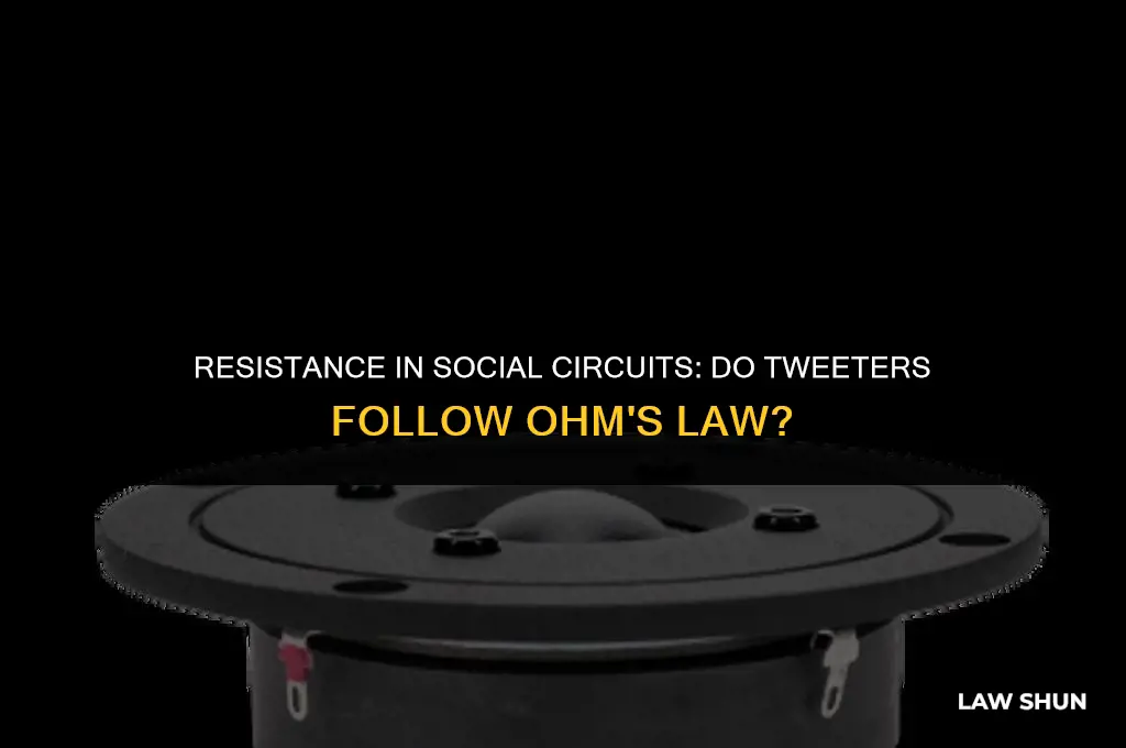 do tweeters count in ohms law
