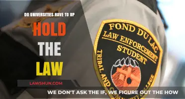 Universities and the Law: Who Enforces the Rules?