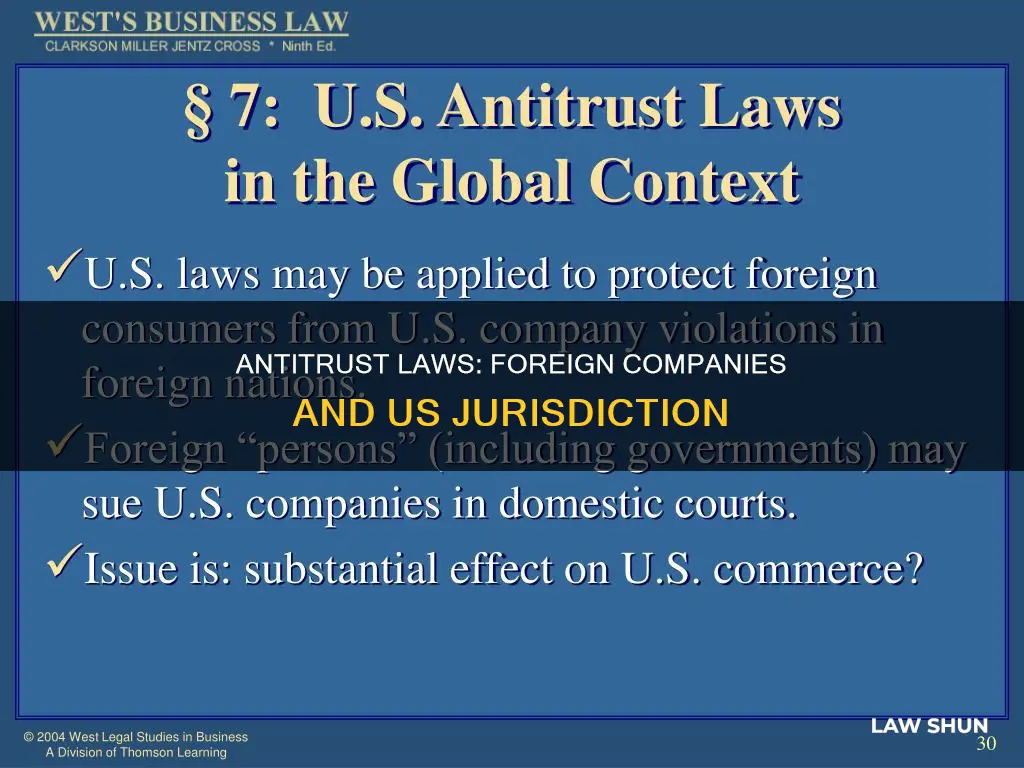 do us antitrust laws apply to foreign companies