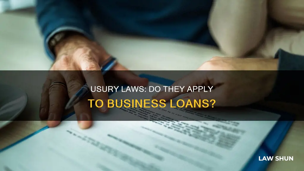 do usury laws apply to business loans