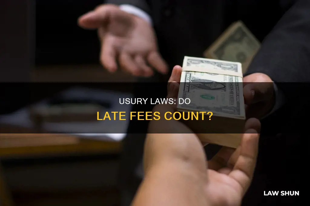 do usury laws apply to late fees