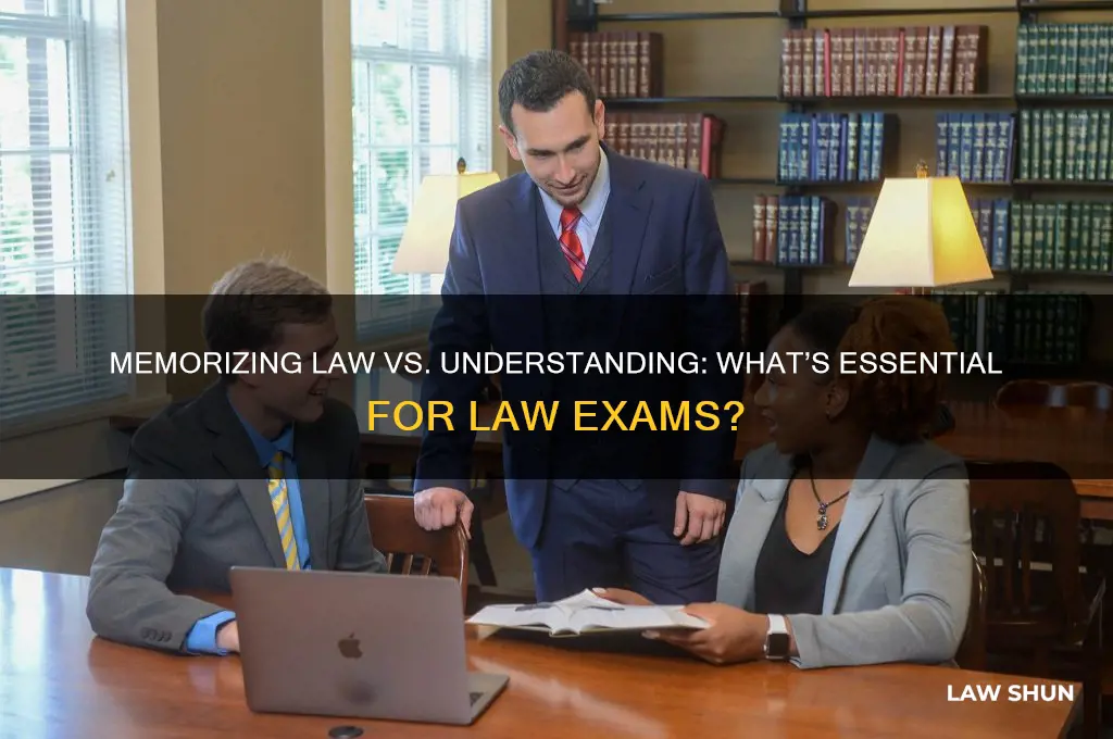 do we need to memorize the law for law exams