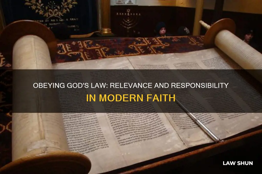 do we still need to obedy the law of god