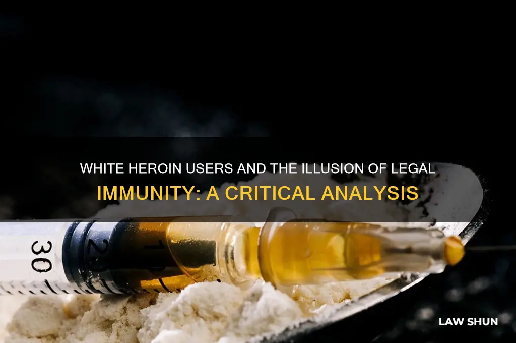 do white heroin users think they are above the law