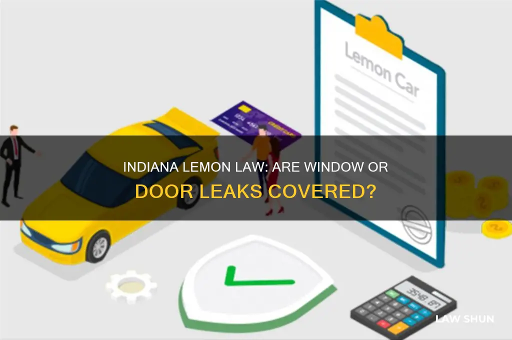 do window or door leaks qualify under indiana lemon law