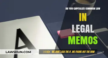Capitalization Rules: Common Law in Legal Memos
