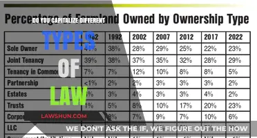 Capitalization Rules for Different Types of Law