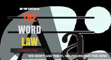 Do You Capitalize the Word 'Law'? A Definitive Guide