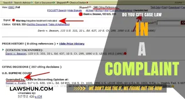 Citing Case Law: When and How to Cite in Complaints