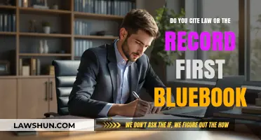 Citations: Law or Record? Bluebook Basics