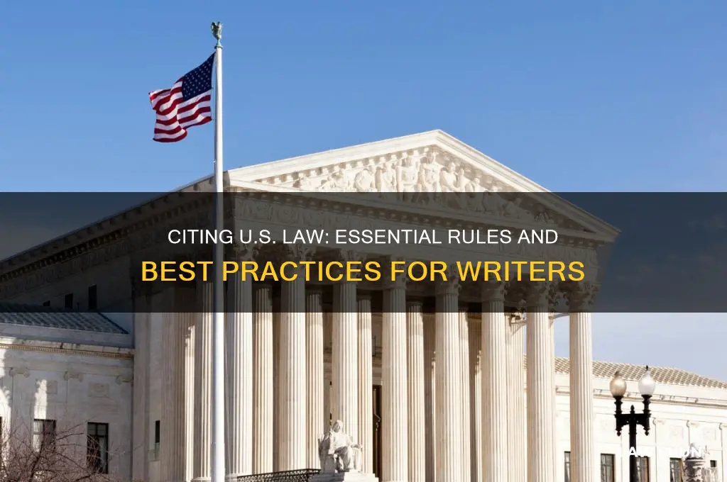 do you have to cite us law