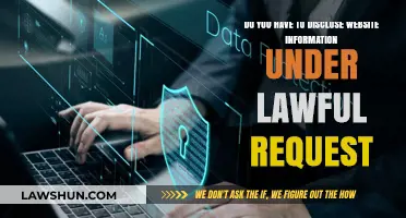 Disclosing Website Data: Legal Obligations Under Lawful Requests Explained
