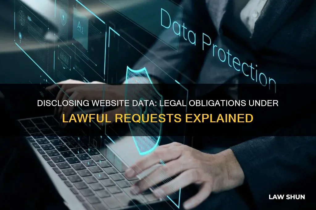 do you have to disclose website information under lawful request