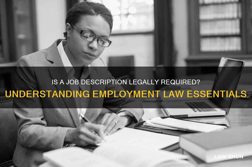 do you have to have a job description by law