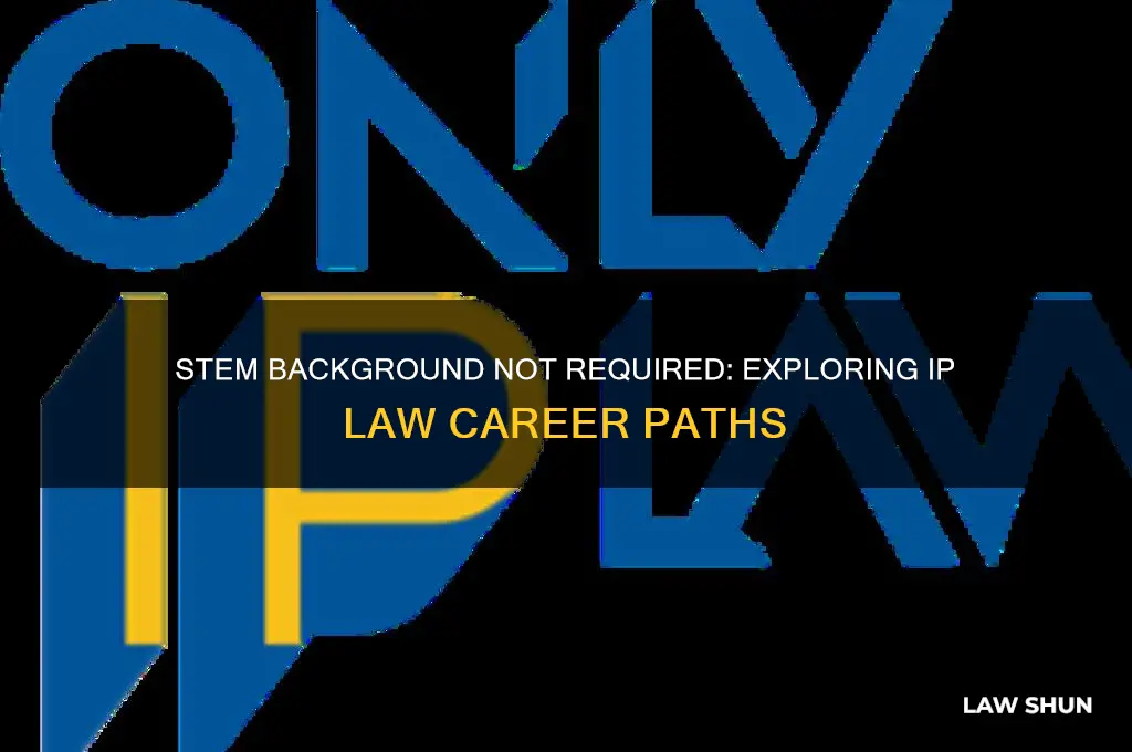 do you have to have stem background for ip law