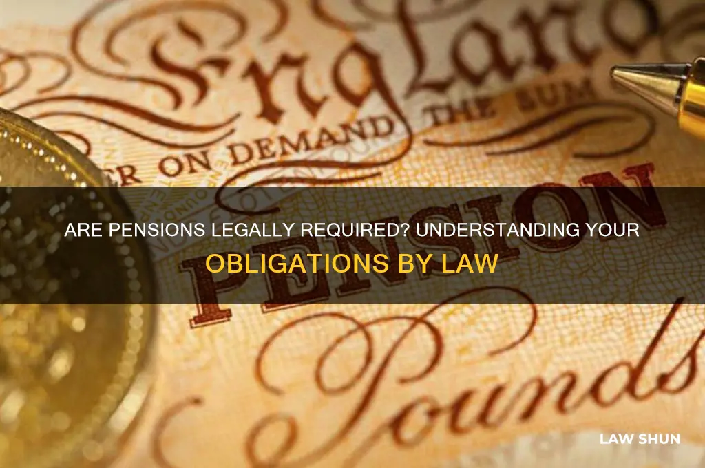 do you have to pay into a pension by law