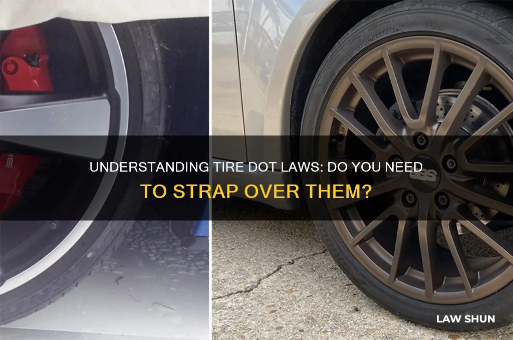 do you have to strap over the tire dot laws