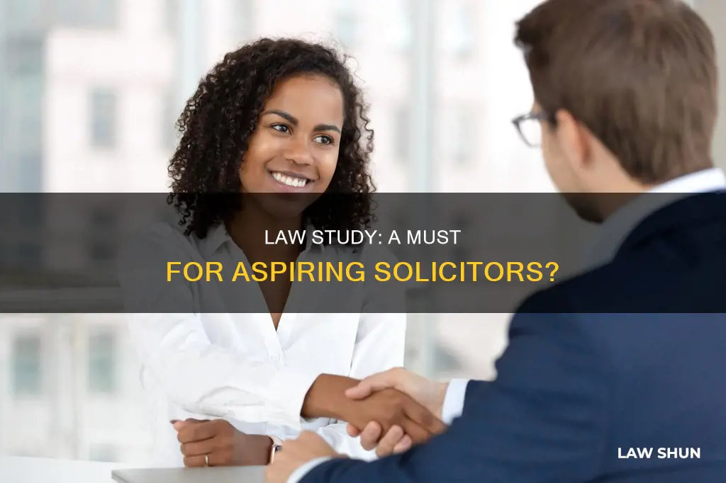 do you have to study law to become a solicitor