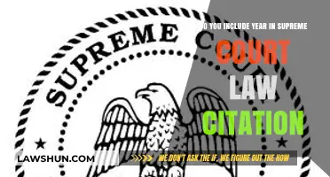 Should You Include the Year in Supreme Court Law Citations?